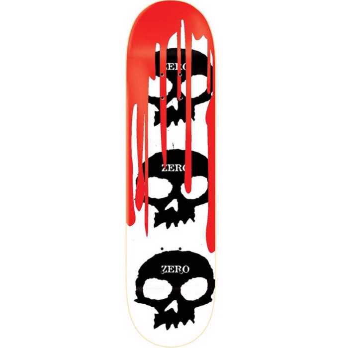 Deck Zero 3 Skull Blood  - White