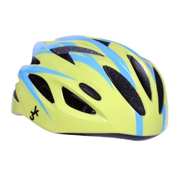 ATHLOPAIDIA Adjustable Kids Helmet - Light blue/Lime