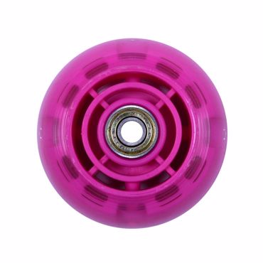 ΑΘΛΟΠΑΙΔΙΑ ροδάκι 80χιλ. φωτιζόμενο με ρουλεμάν, οπίσθιο, για πατίνι 61215 - Φούξια