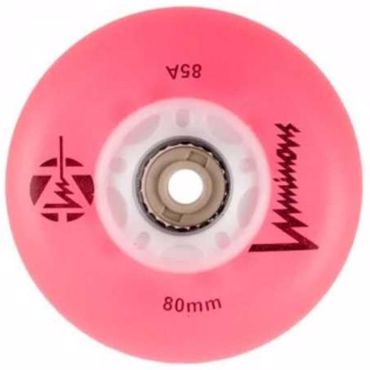 LUMINOUS 80χιλ./85A Ροδάκι Led - Pοζ