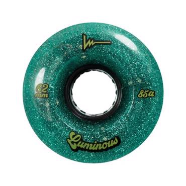 LUMINOUS Led Quads Wheels 62mm/85A - Jade Glitter