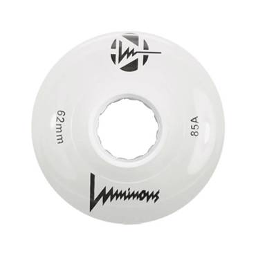 LUMINOUS White 62mm/85A Led Wheels - White