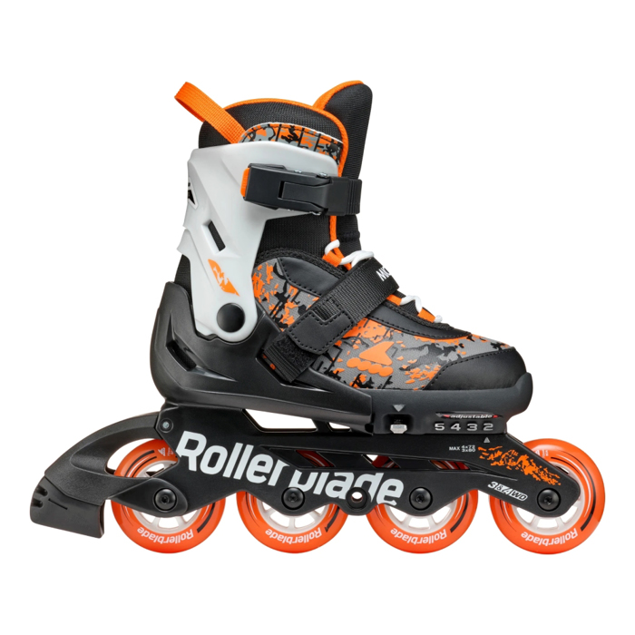 ROLLERBLADE Microblade SL Afxomeioumena Patinia - Mavro/Portokali