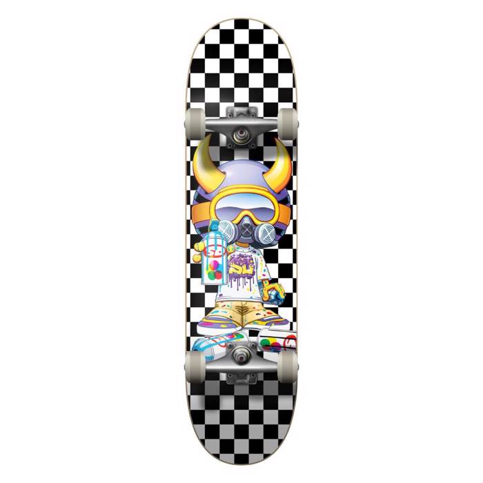 SPEED DEMONS Tagger Complete Troxosanida 8.25'' - Mavro/Lefko