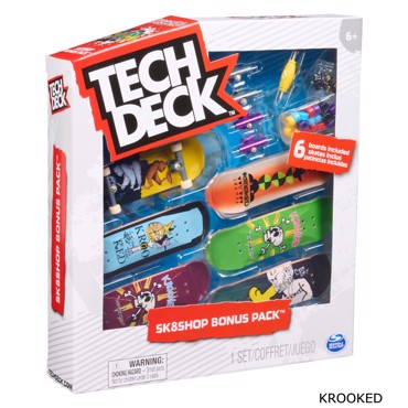 TECH DECK Sk8 shop bonus pack (περιλαμβάνει 6 σανιδάκια)