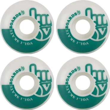 VOL.1 Ροδάκια Skateboard - Λευκό/Γαλάζιο