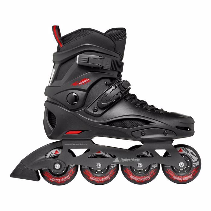 ROLLERBLADE RB 80 Inline Skates - Black/Red ROLLERBLADE RB 80 Patinia - Mavro/Kokkino