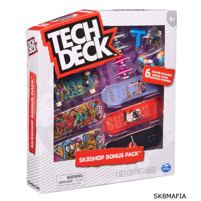 TECH DECK Sk8 shop bonus pack (perilambanei 6 sanidakia)