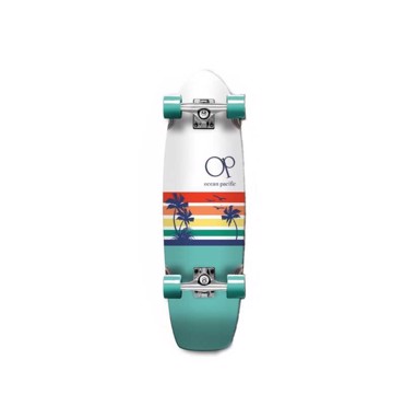 OCEAN PACIFIC sunset cruiser skateboard 8.75'' - Λευκό/Γαλάζιο OCEAN PACIFIC sunset cruiser skateboard 8.75'' - Λευκό/Γαλάζιο
