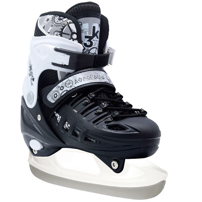 AThLOPAIDIA 10305 Afxomeioumena Patinia/Roller Skates/Pagpedila 3 se 1 - Mavro