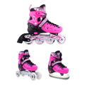 AThLOPAIDIA 10305 Afxomeioumena Patinia/Roller Skates/Pagpedila 3 se 1 - Roz