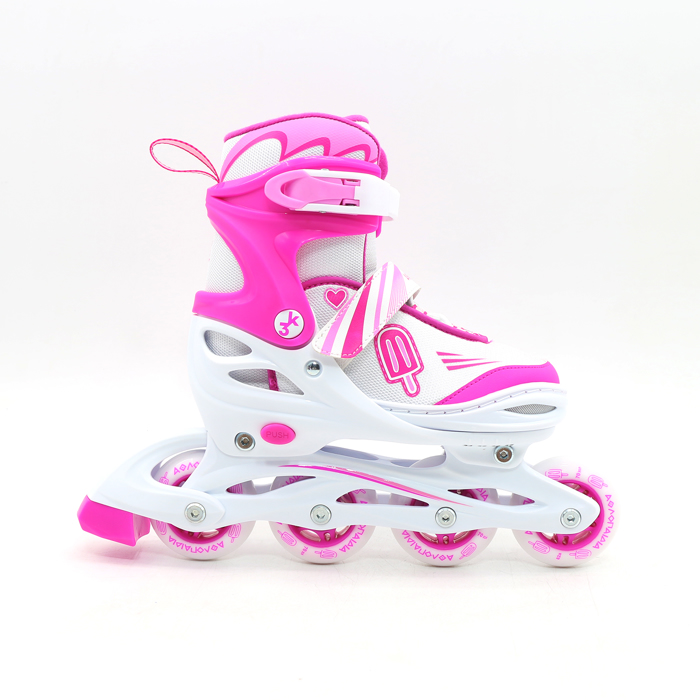 Athlopaidia Adjustable Kids Inline/Roller Skates/Ice Skates 3 in 1, for Girls Athlopaidia Afxomeioumena Inline/Roller Skates/Pagpedila, 3 se 1, ga Koritsia