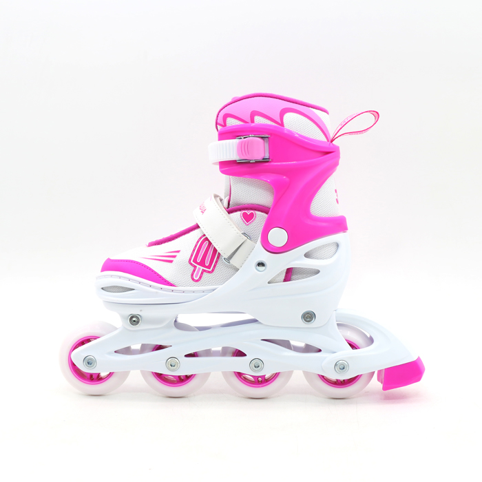 Athlopaidia Adjustable Kids Inline/Roller Skates/Ice Skates 3 in 1, for Girls Athlopaidia Afxomeioumena Inline/Roller Skates/Pagpedila, 3 se 1, ga Koritsia