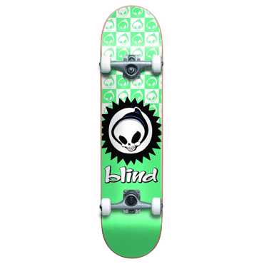 BLIND  Reaper Yth FP Soft Wheels Complete Skateboard Checkered7.375'' - Teal BLIND  Reaper Yth FP Soft Wheels Complete Skateboard Checkered7.375'' - Teal