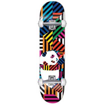 ENJOI Panda Stripes Resin Complete Skateboard 7.75'' - Multi