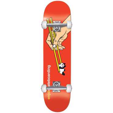ENJOI Chop Sticks Yth FP Complete Skateboard 7.375'' -  Red