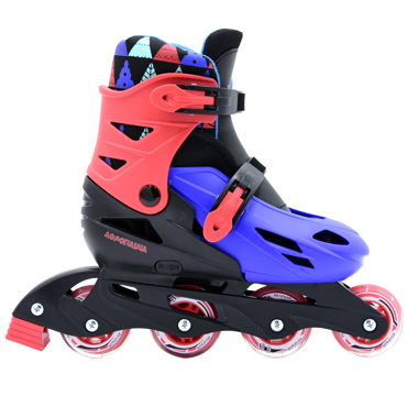 3K Adjustable Inline Skates - Red/Black/Blue