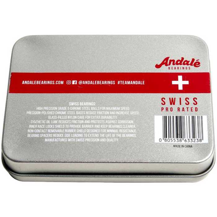 ANDALE Swiss Rouleman & Spacers Andale Tin Box