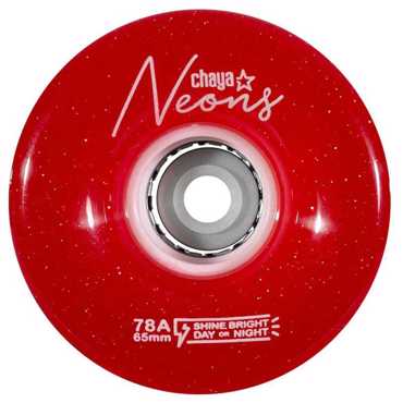 CHAYA Neons LED Κόκκινα Ροδάκια 65χιλ. - Λευκό/Κόκκινο