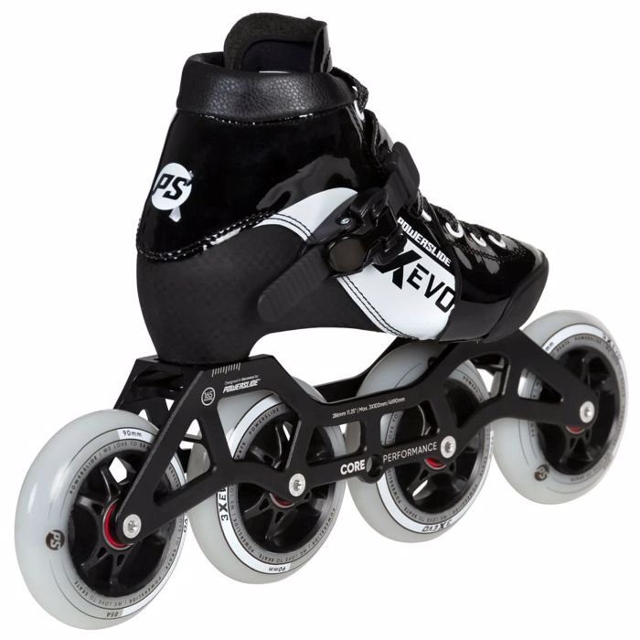 POWERSLIDE Evo 3x Afxomeioumena Patinia - Mavro/Lefko