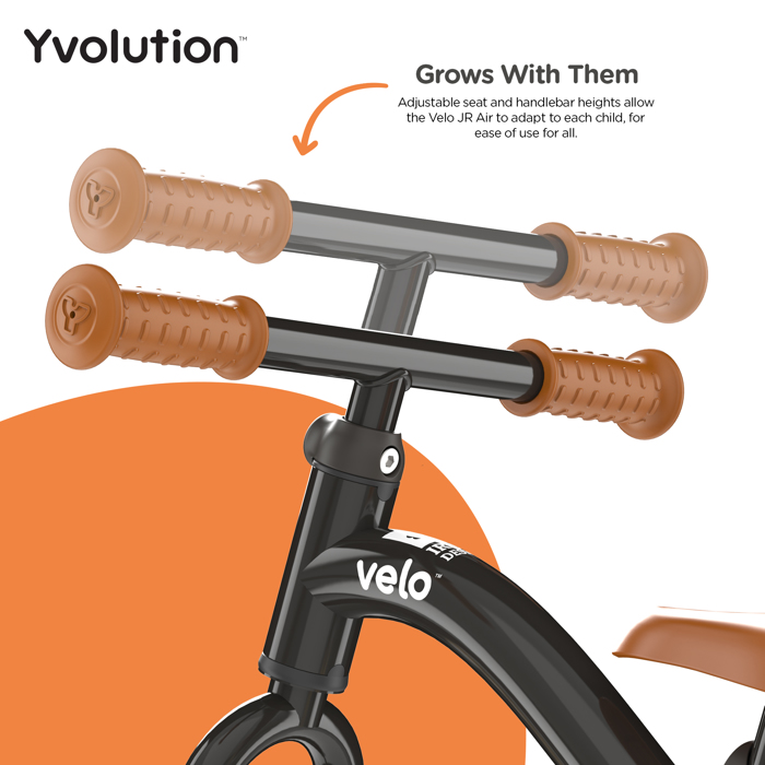 YVOLUTION Velo Junior Air 2021 Podilato Isorropias - Mavro