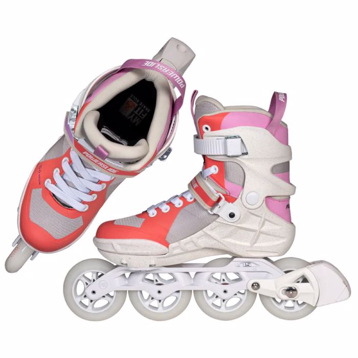 POWERSLIDE Phuzion Argon Peach 90 Inline Skates - Peach POWERSLIDE Phuzion Argon Peach 90 Patinia - Rodakini