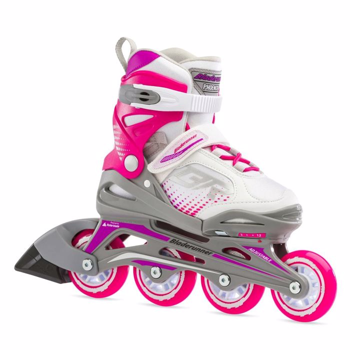 BLADE RUNNER Phoenix G Skates - White/Fuchsia BLADE RUNNER Phoenix G Patinia - Lefko/Fouxia