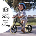 YVOLUTION Velo Junior Air 2021 Podilato Isorropias - Mavro