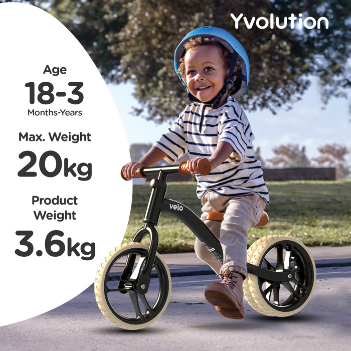 YVOLUTION Velo Junior Air 2021 Podilato Isorropias - Mavro