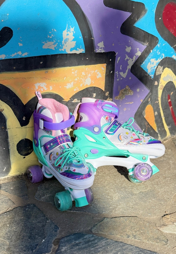 ATHLOPAIDIA adjustable roller skates - Mint AThLOPAIDIA afxomeioumena roller skates - Menta