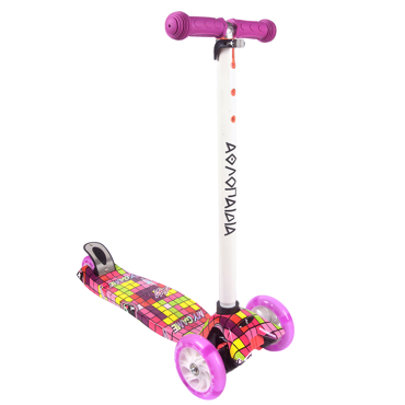 ATHLOPAIDIA Scooter with 3 Led Wheels, #16