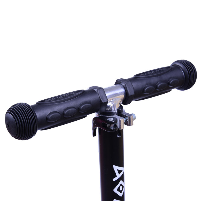 ATHLOPAIDIA Folding scooter with illuminated base and wheels - Black AThLOPAIDIA 3troxo Patini (Scooter) anadiploumeno me fotizomeni basi kai rodakia - Mavro