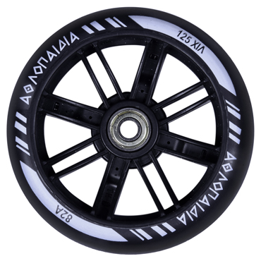 ATHLOPAIDIA front led wheel with Bearing 125mm for scooter 61214 - Black
