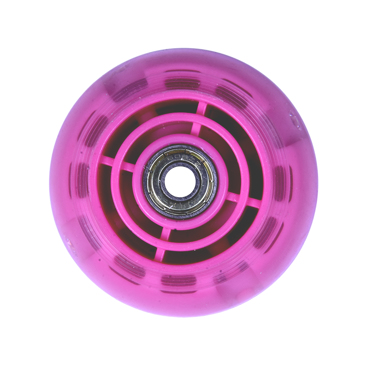 ATHLOPAIDIA rear led wheel with bearing 80mm, for scooter 61214  - Pink