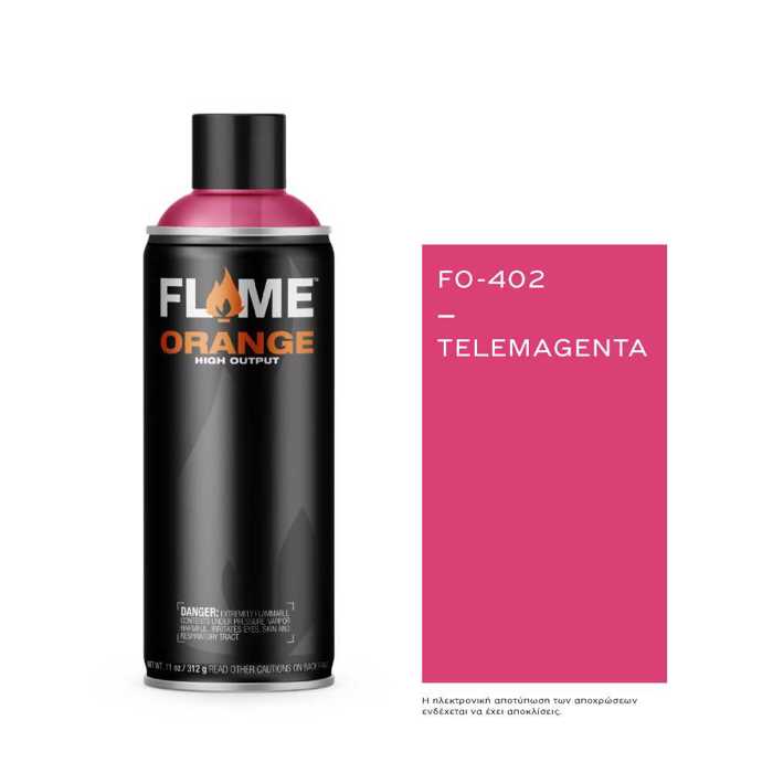 Spray Flame Orange 400ml, Telemagenta