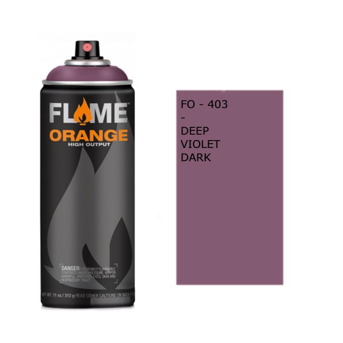 Spray Flame Orange 400ml, Deep violet dark