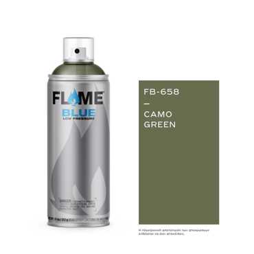 FLAME Spray Μπλε 400ml - Camo Πράσινο