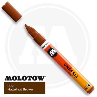 Μαρκαδόρος Ακρυλικός Molotow One4All, 2χιλ., 092 Hazelnut brown