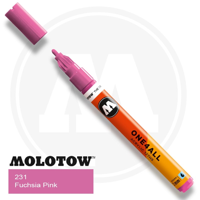 Markadoros Akrulikos Molotow One4All, 2xil., 231 Fuchsia pink