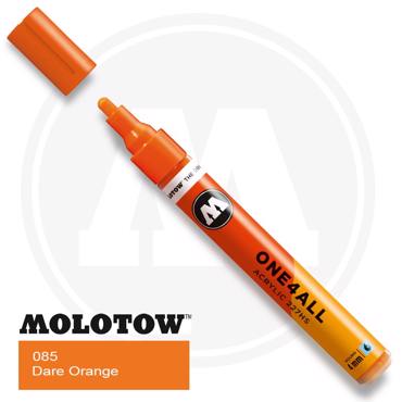 Μαρκαδόρος Ακρυλικός Molotow One4All, 4χιλ., 085 Dare Orange