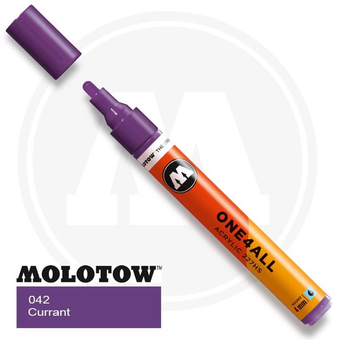 Markadoros Akrulikos Molotow One4All, 4xil., 042 Currant