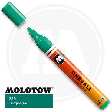 Μαρκαδόρος Ακρυλικός Molotow One4All, 4χιλ., 235 Turquoise