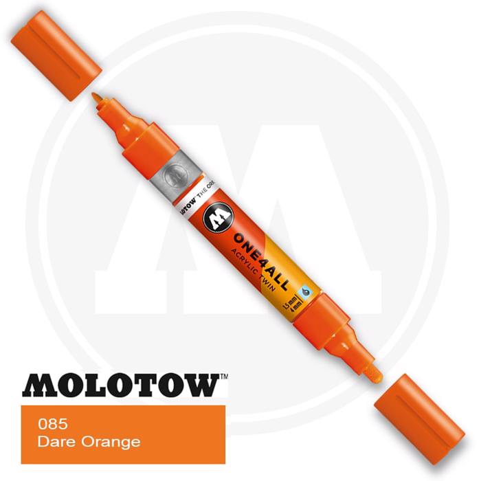 MOLOTOW Markadoros One 4All Twin 085 - Dare Orange