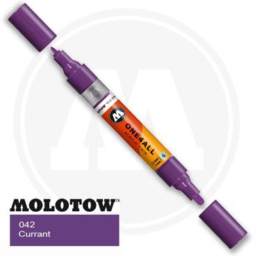 Μαρκαδόρος Molotow One 4All Twin, 042 Currant
