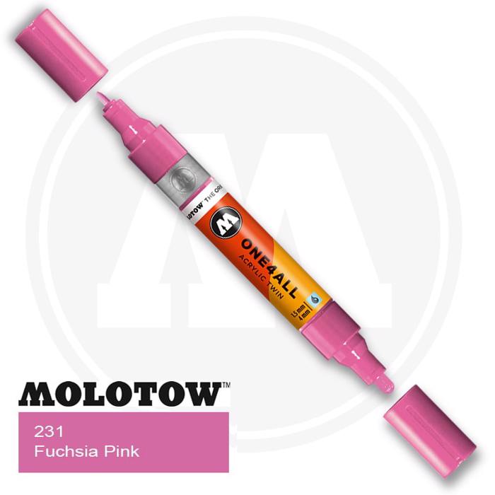 Markadoros Molotow One 4All Twin 231 Fuchsia pink