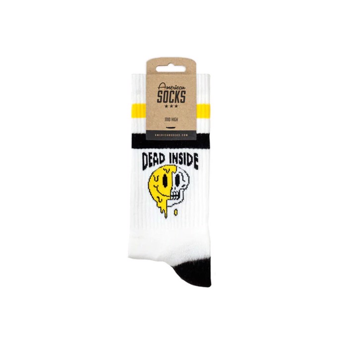 AMERICAN SOCKS Dead Inside Kaltses - Mid High, One Size