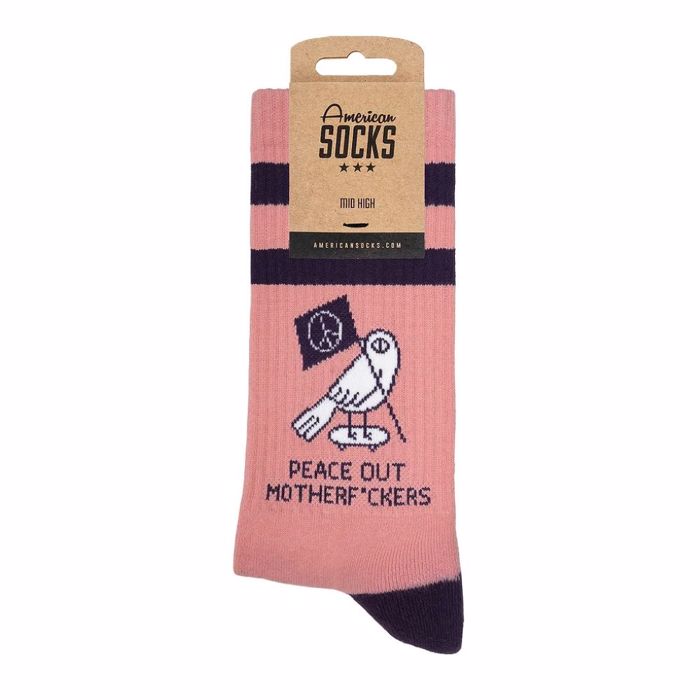 American Socks Peace Out Kaltses - Mid High, One Size