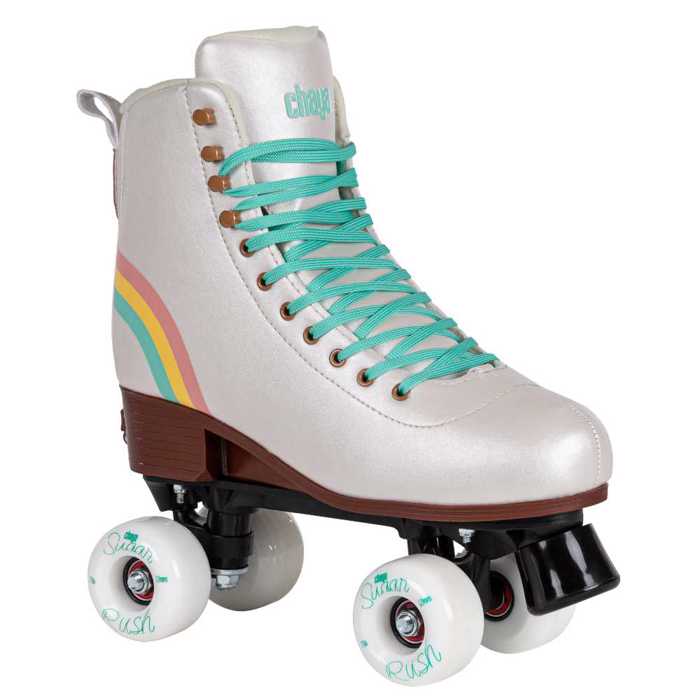 CHAYA Bliss Vanilla Adjustable Quad Roller Skates - White CHAYA Bliss Vanilla Afxomeioumena Quad Patinia - Lefko