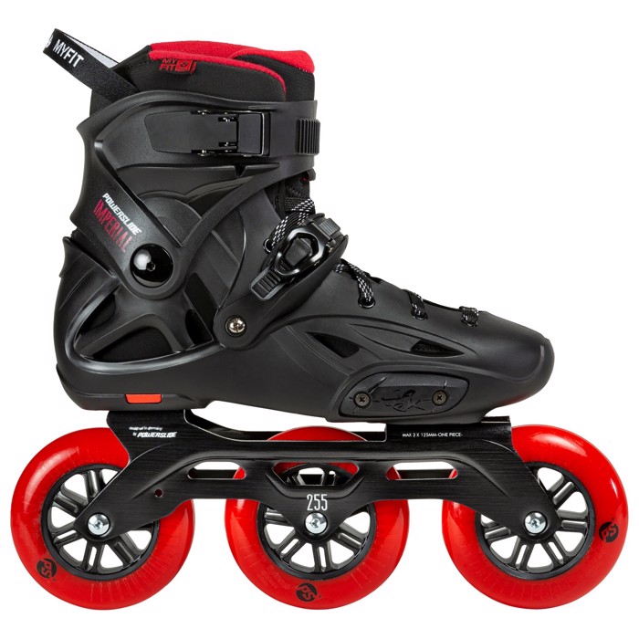 POWERSLIDE Imperial Black Red 110 Inline Skates - Mavro/Kokkino