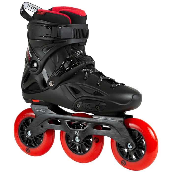 POWERSLIDE Imperial Black Red 110 Inline Skates - Mavro/Kokkino